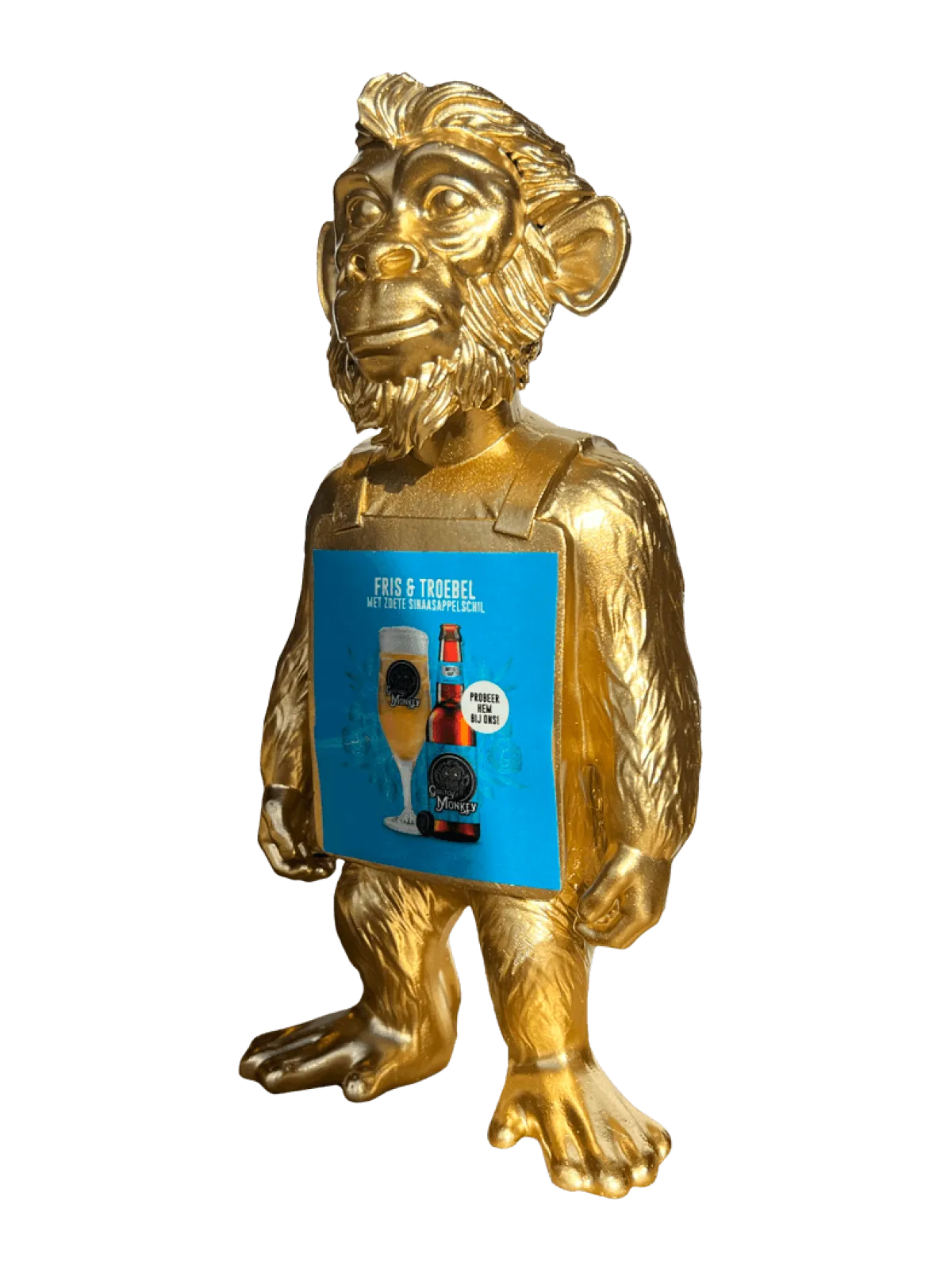 Tafelkaartje Aap - Goud