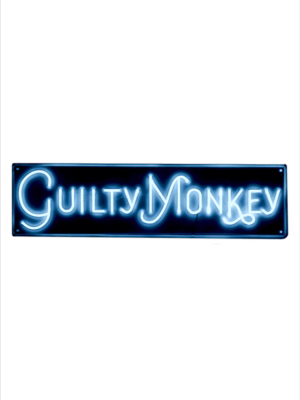 NEON SIGN - GUILTY MONKEY TEKST LOGO